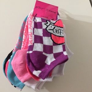 Betsey Johnson crew socks, NWT